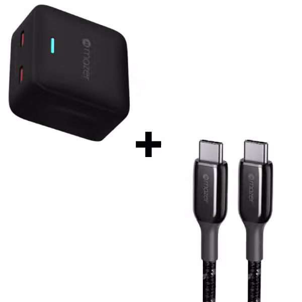 Bộ Combo cáp sạc Mazer 35W USB-C to USB-C màu đen - ảnh 1
