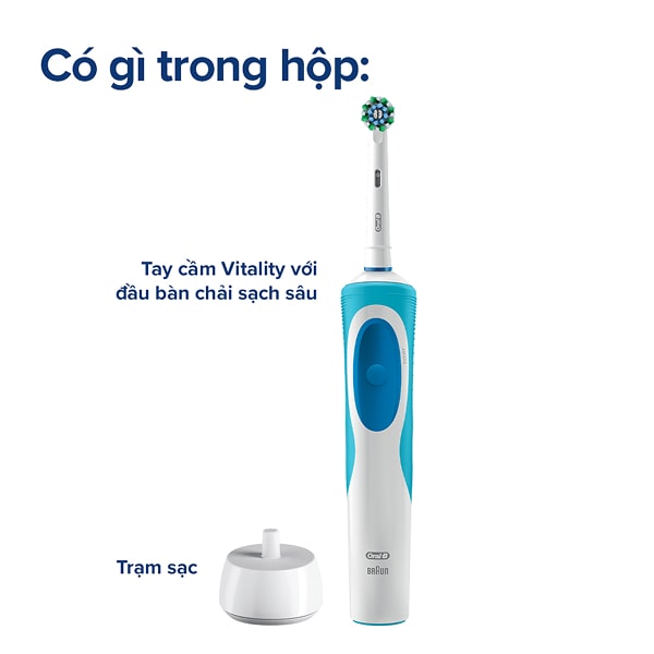 Bàn chải đánh răng điện Oral-B Vitality Deep Clean D12.513