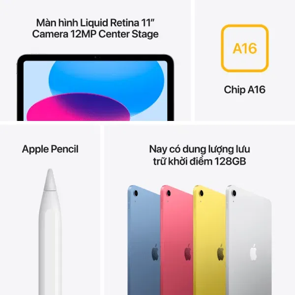 iPad A16 11 inch (2025) | 256GB Wifi & 5G Chính Hãng