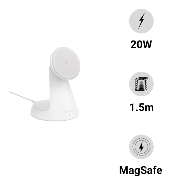 Đế sạc Anker MagGo 1C 15W 2 trong 1 kèm cáp Type-C A25M7H21