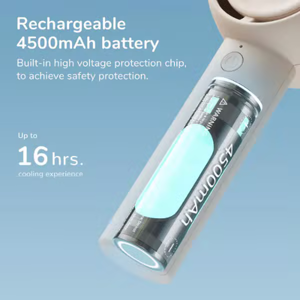 Quạt cầm tay JisuLife Life5 4500mAh - ảnh 8