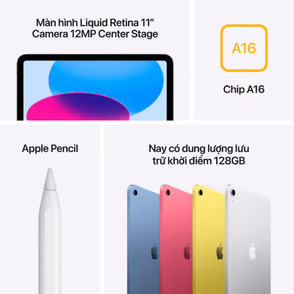 iPad A16 11 inch (2025) | 128GB Wifi Chính Hãng - ảnh 6