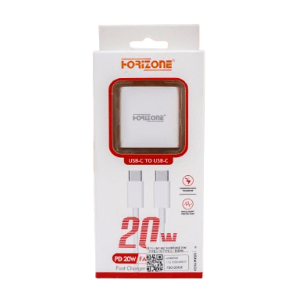 Bộ củ cáp sạc Horizone 20W Type-C to Type-C