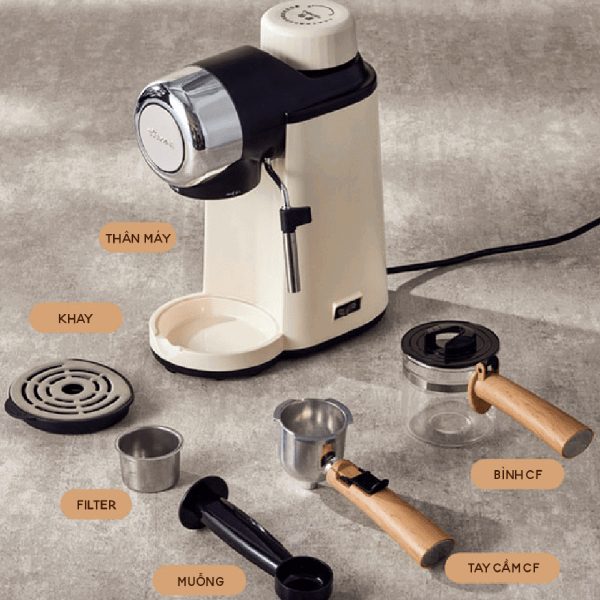 Máy pha cà phê Espresso 240ml Bear KFJ-A02R2