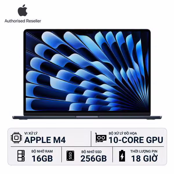 MacBook Air M4 15-inch 16GB/256GB Chính Hãng - ảnh 1
