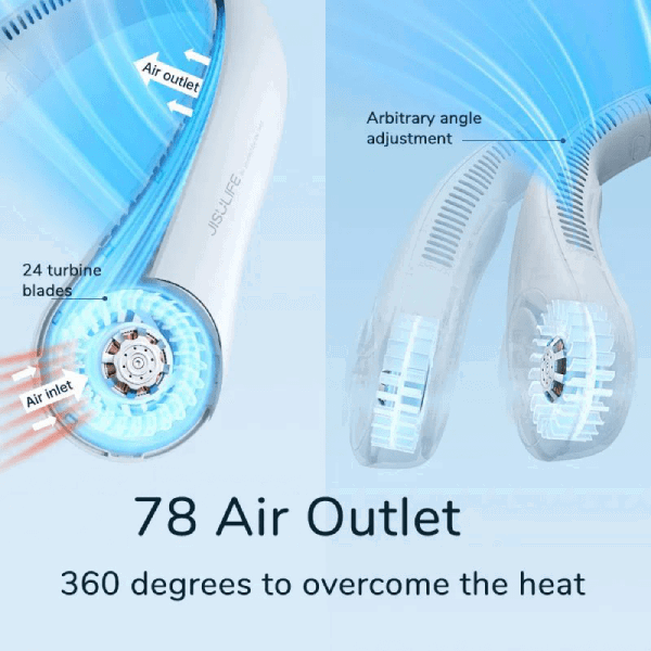 Quạt đeo cổ JisuLife FA14 4000mAh