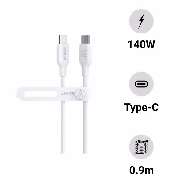 Cáp sạc Anker 544 Type-C to Type-C 0.9m A80F1