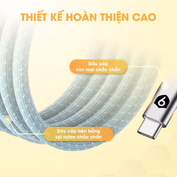 Cáp sạc từ tính tự cuộn 9FIT USB-C to USB-C 1M - ảnh 7