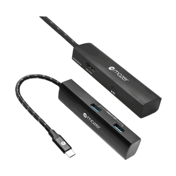 Cổng chuyển Mazer InfiniteLink Hub 4in1 HDMI 4K + USB3.0X2 + USB-C PD100W