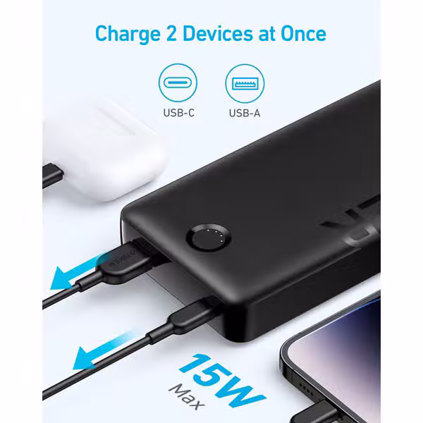 Pin sạc dự phòng Anker 15W 20.000mAh A1286 - ảnh 6