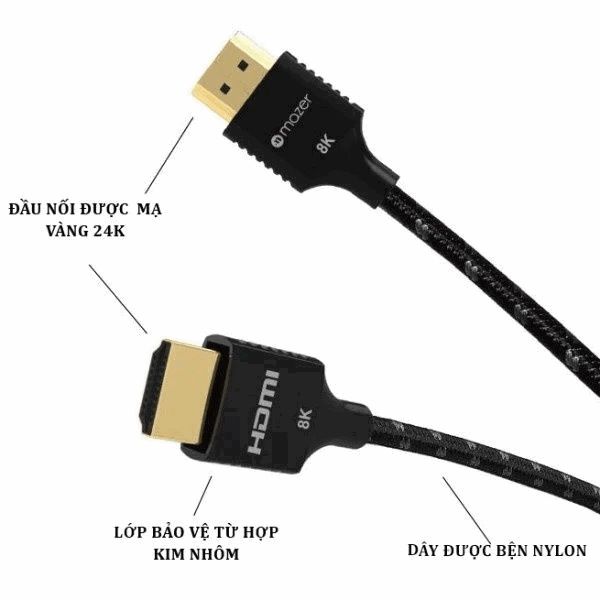 Cáp Mazer Ultra HDMI 8K 60Hz HDMI 2.1 2m