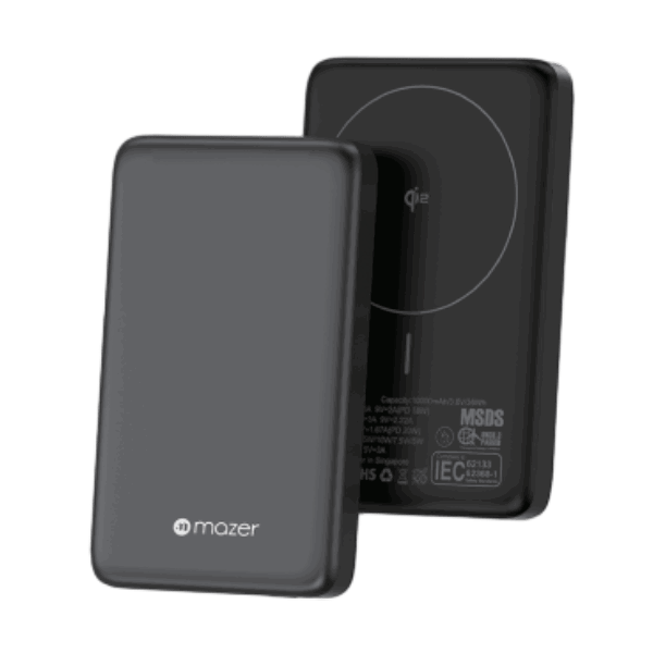 Pin sạc dự phòng không dây Mazer MagAir 10.000mAh Qi2 PD20W