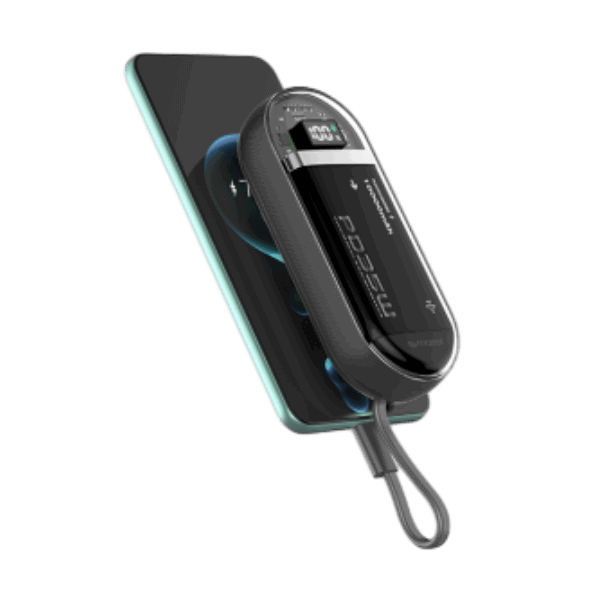 Pin sạc dự phòng kèm cáp Mazer PowerCharge Link 10.000mAh PD35W Dual USB-C