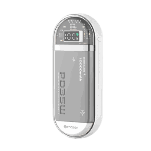 Pin sạc dự phòng kèm cáp Mazer PowerCharge Link 10.000mAh PD35W Dual USB-C