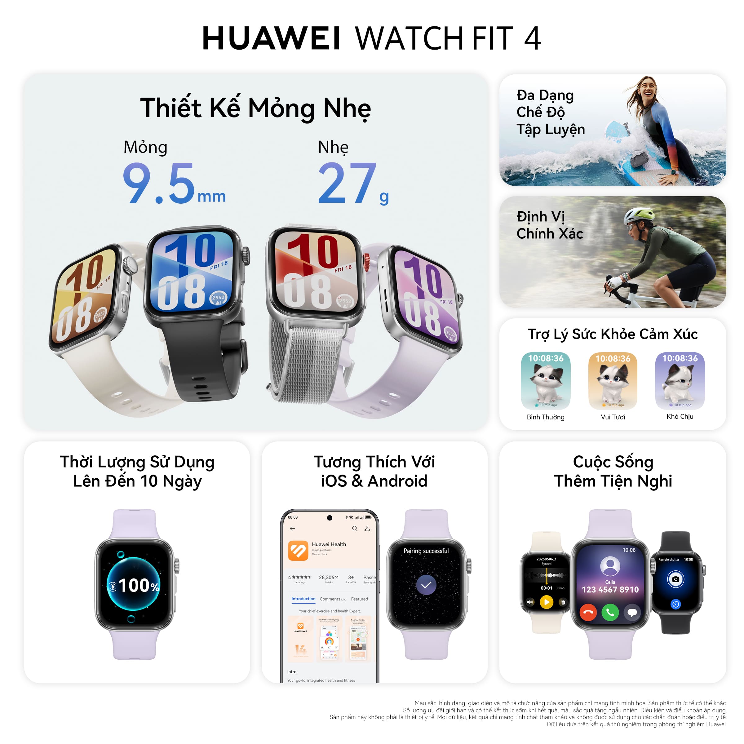Đồng hồ thông minh HUAWEI Watch Fit 4