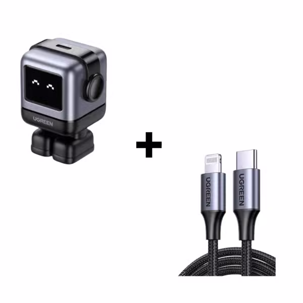 Bộ Combo Cáp sạc Ugreen 30W Type-C to Lightning Màu đen