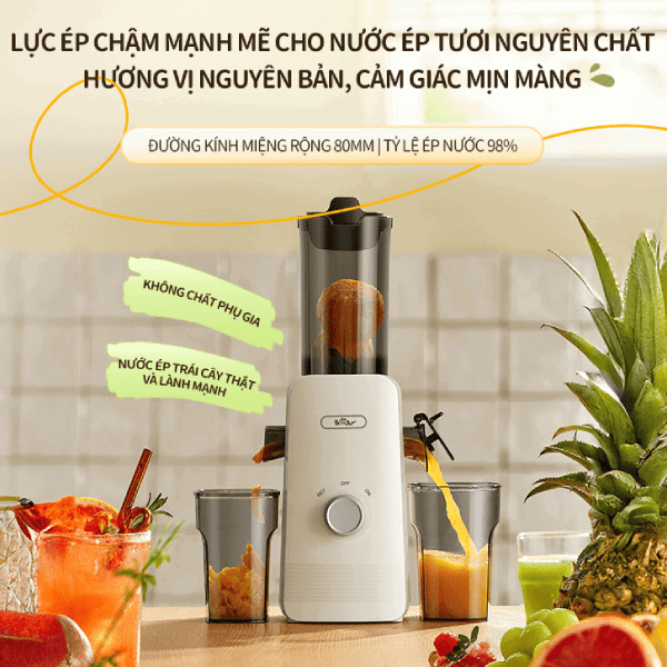 Máy ép chậm 0.8L 130W Bear SJ-4H01U (YZJ-F01D6)
