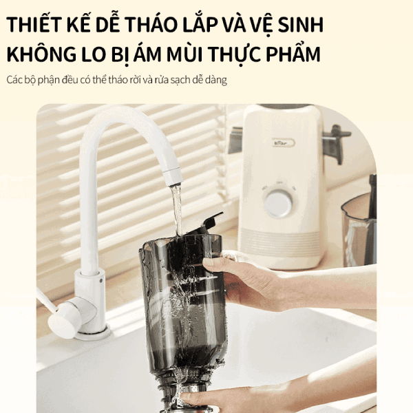Máy ép chậm 0.8L 130W Bear SJ-4H01U (YZJ-F01D6)