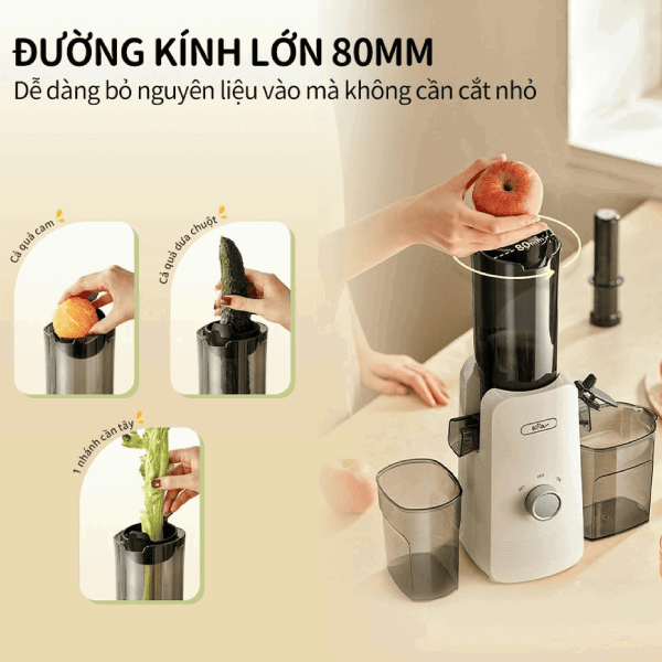 Máy ép chậm 0.8L 130W Bear SJ-4H01U (YZJ-F01D6)