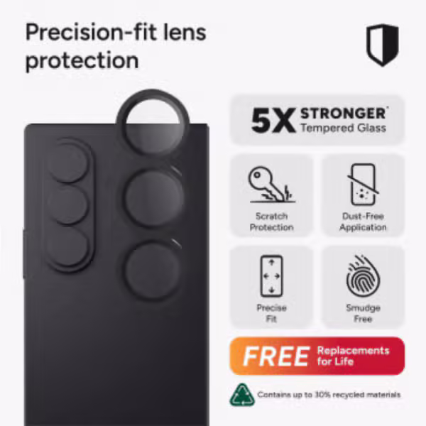 Dán kính cường lực camera Samsung Galaxy Z Fold7 ZAGG Glass Elite - ảnh 2