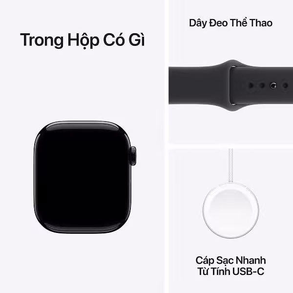 Apple Watch Series 11 42mm (GPS) Viền nhôm - Dây cao su S/M - ảnh 8