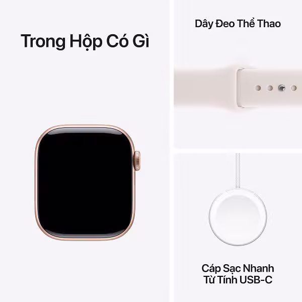 Apple Watch Series 11 42mm (GPS) Viền nhôm - Dây cao su S/M - ảnh 8
