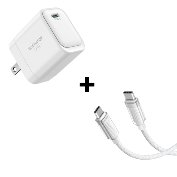 Bộ combo sạc cáp innostyle 45w usb-c màu trắng