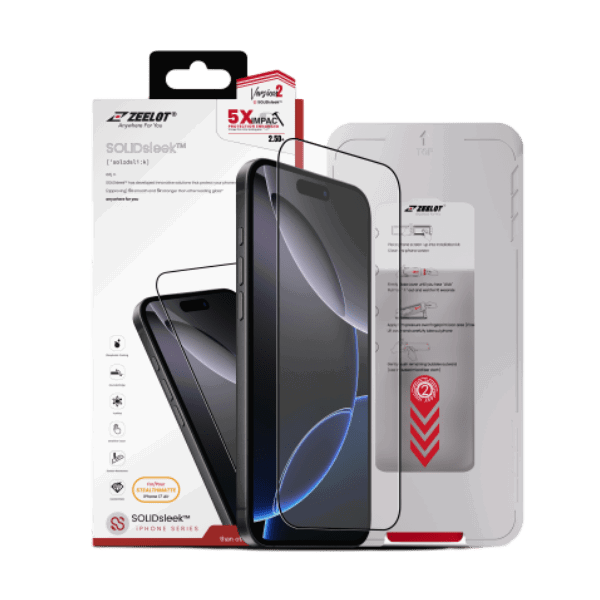 Dán kính cường lực iPhone air zeelot solidsleek 2.5d chống ánh sáng xanh