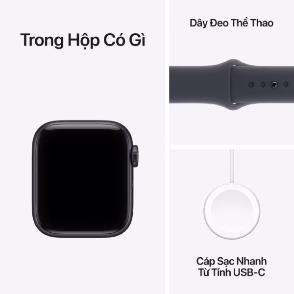 Apple Watch SE 3 (2025) 44mm (GPS) Viền nhôm - Dây cao su S/M - ảnh 8