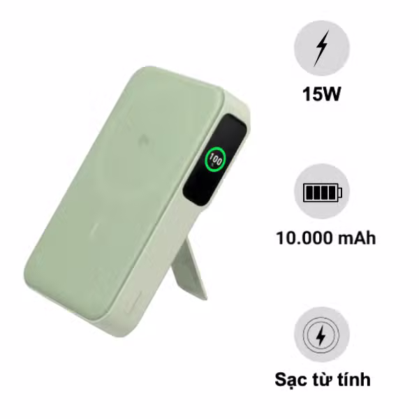 Pin sạc dự phòng Anker MagGo 1C 15W 10.000mAh A1654 - ảnh 1