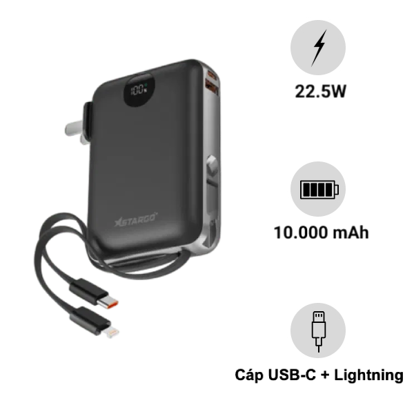 Pin Sạc Dự Phòng StarGO Star X1 10000mAh