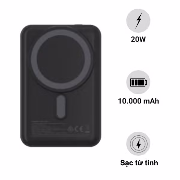 Pin sạc dự phòng Mophie Snap+ Powerstation with Stand 10.000mAh (Có chứng nhận CCC)
