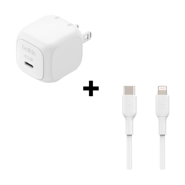 Cáp Sạc Belkin Type-C to Lightning 45W Trắng