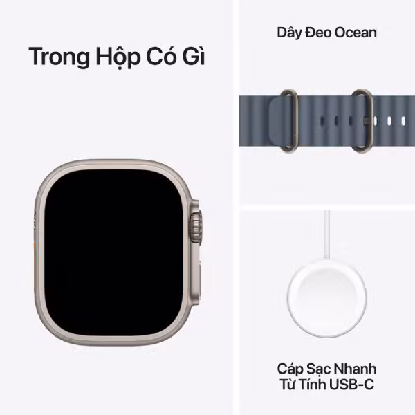 Apple Watch Ultra 3 (2025) 49mm (5G) Viền Titan - Dây Ocean - ảnh 7