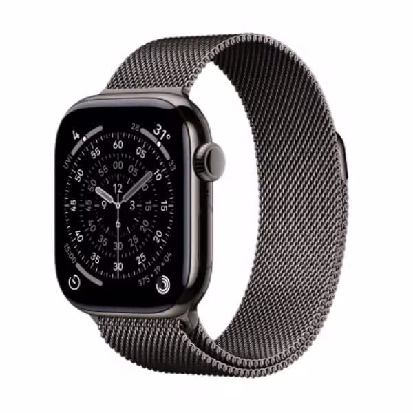 Apple Watch Series 11 46mm (5G) Viền titan - Dây milanese - ảnh 1
