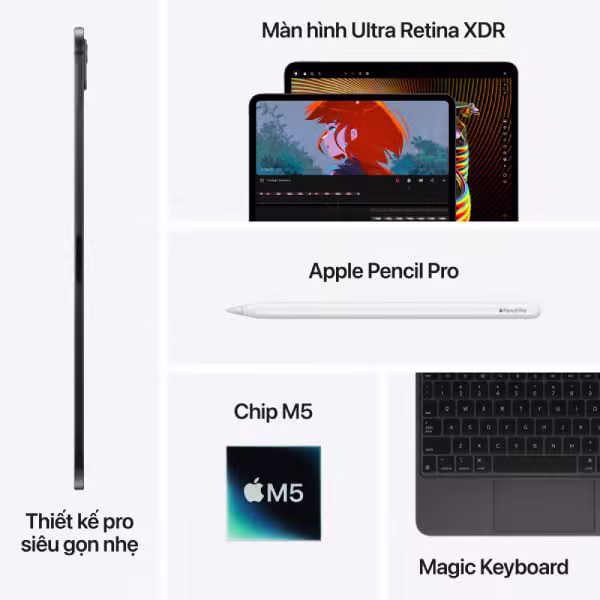 iPad Pro M5 11 inch 1TB Wifi & 5G Chính Hãng - ảnh 8