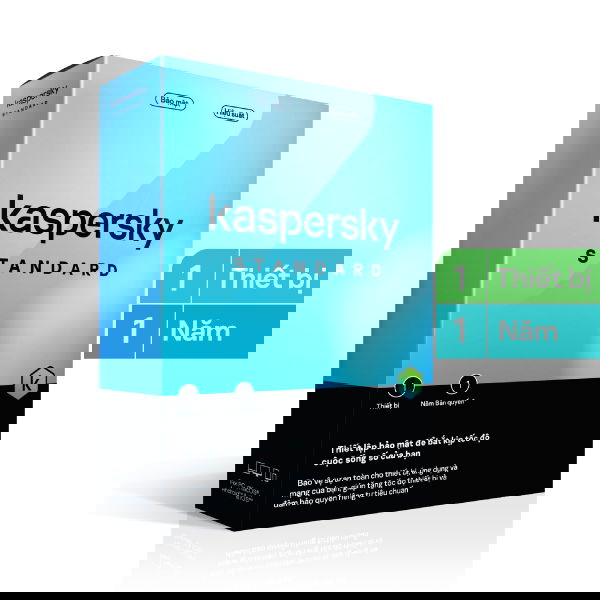 Phần Mềm Diệt Virus Kaspersky Standard 1Pc - 1Year