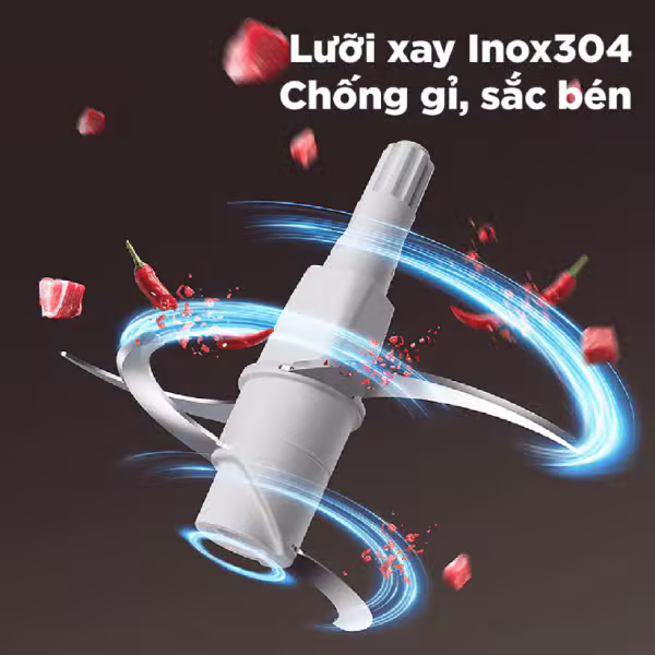 Máy xay thịt đa năng Bear 1.8L 300W CH-5H03P42 - ảnh 4