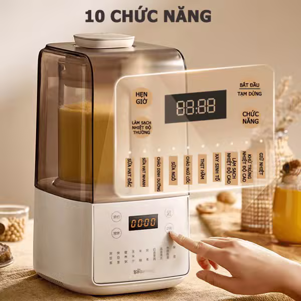 Máy làm sữa hạt đa năng 1.5L 1000W Bear PBJ-F01G1 (HB-5H01K52) - ảnh 3