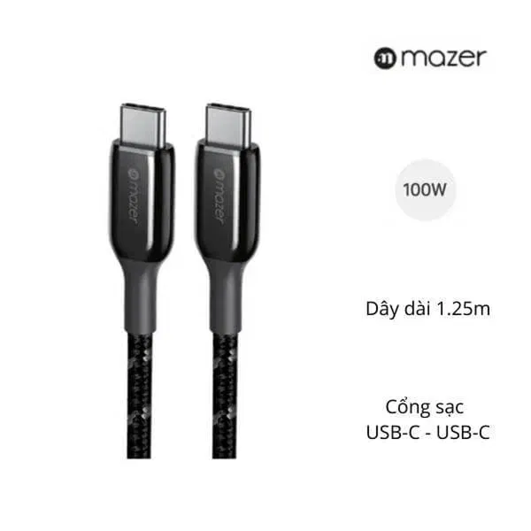 Dây cáp sạc MAZER Infinite.LINK 3 Pro Cable USB-C