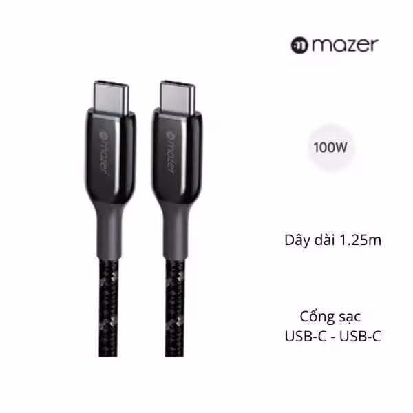 Dây cáp sạc MAZER Infinite.LINK 3 Pro Cable USB-C - ảnh 1