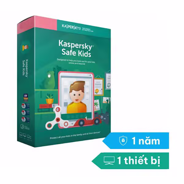 Phần mềm quản lý trẻ em Kaspersky Safe Kids 01 năm