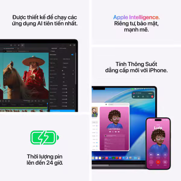 MacBook Pro 2026 16 inch M5 Pro 18‑core CPU | 20‑core GPU 48GB/1TB Chính Hãng - ảnh 8