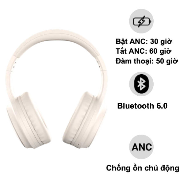 Tai nghe bluetooth chụp tai nakamichi hue-cherry