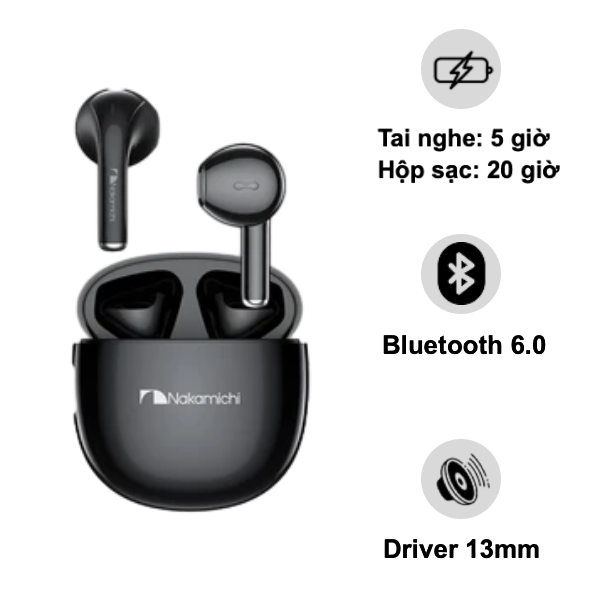 Tai Nghe Bluetooth True Wireless Nakamichi Tw016 