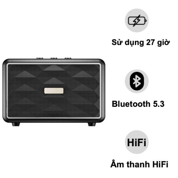 Loa bluetooth havit classic ii retro