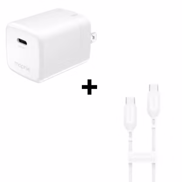 Bộ Combo cáp sạc Mophie Essentials 30W USB-C to USB-C màu trắng