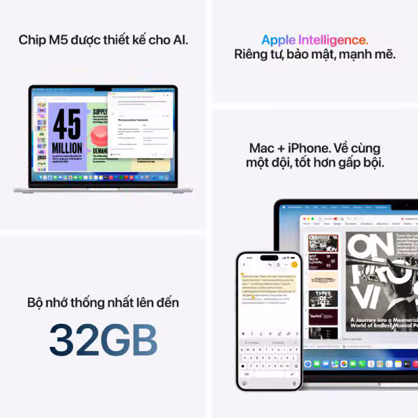 MacBook Air M5 13 inch 16GB/1TB (35W) Chính Hãng - ảnh 8