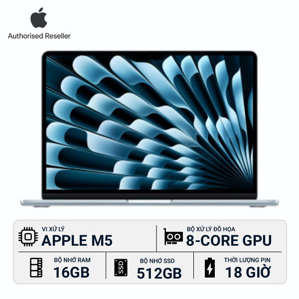 Apple MacBook Air M5 13 inch 10-Core CPU 8-Core GPU 16GB 512GB