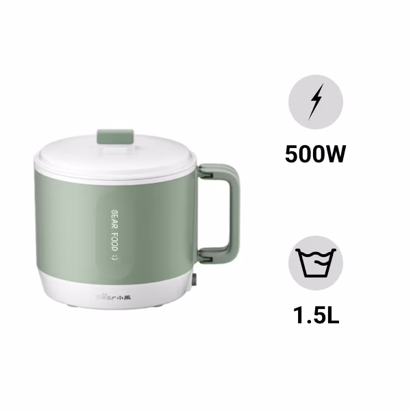 Nồi lẩu điện mini 1.2L 500W Bear DRG-Z12K1 (MC-4H12J)